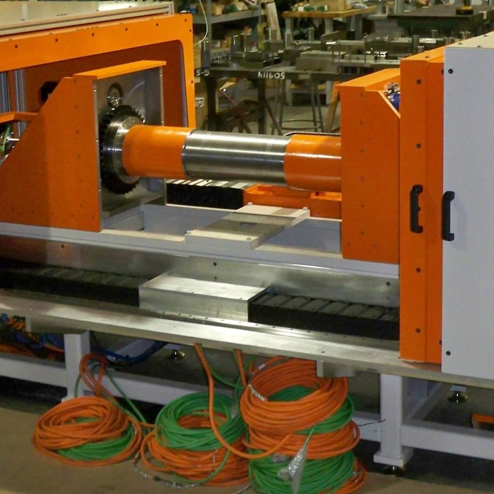 An automated horizontal hydraulic press