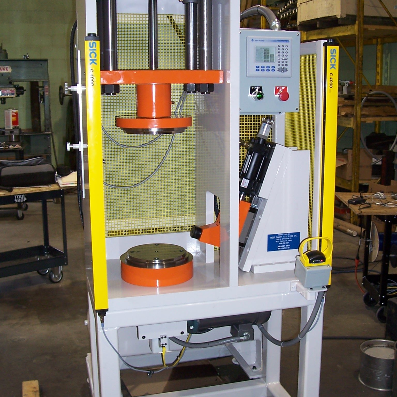 Custom Hydraulic Presses with Custom Tooling