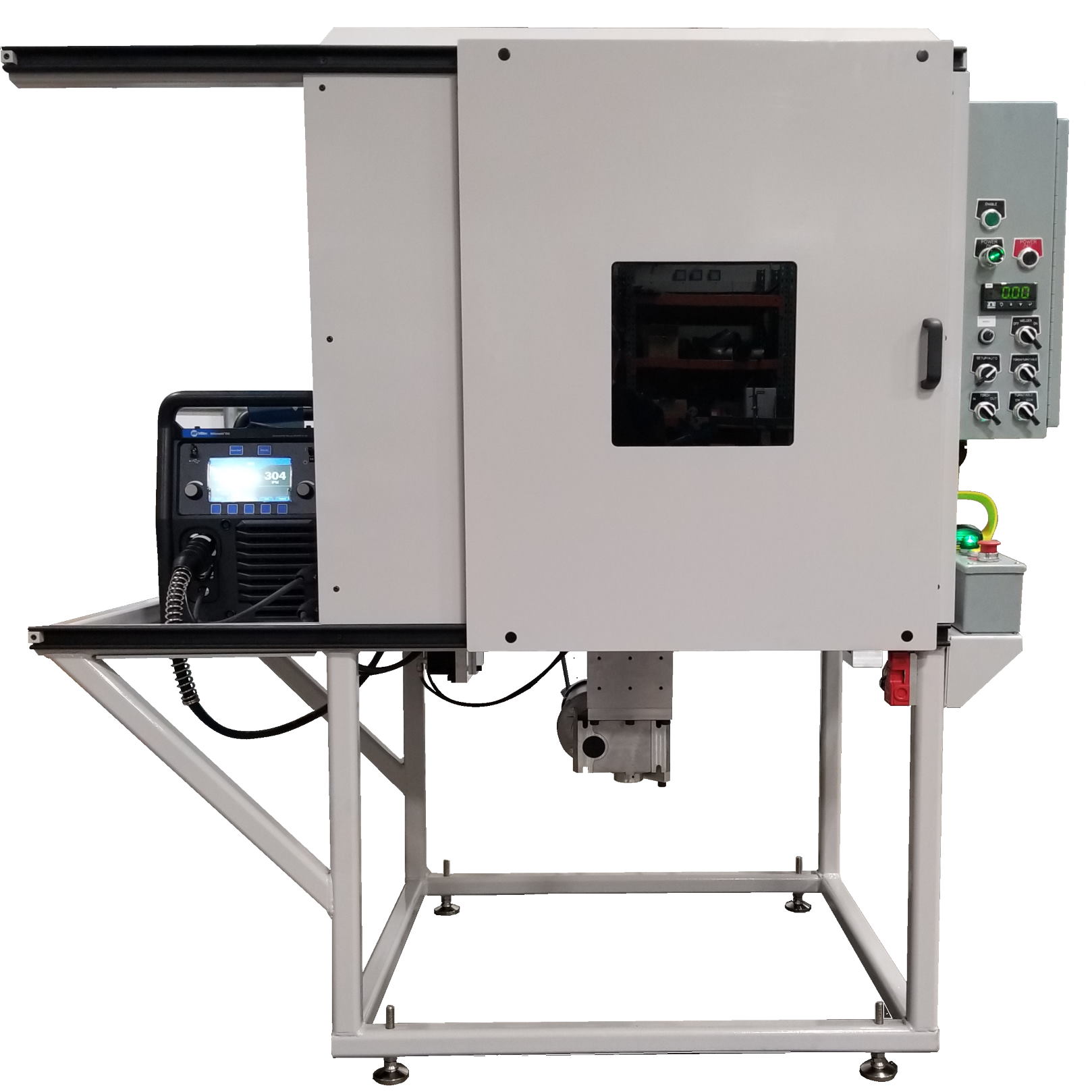 One of our fully automatic welding machines