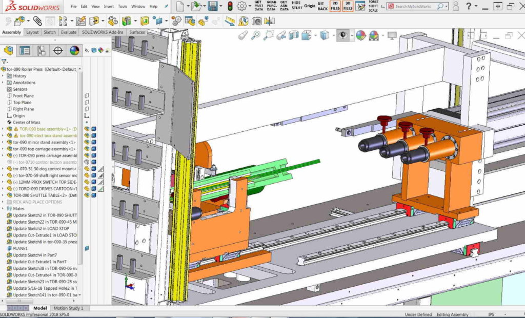 Custom Machines Designed in Solidworks