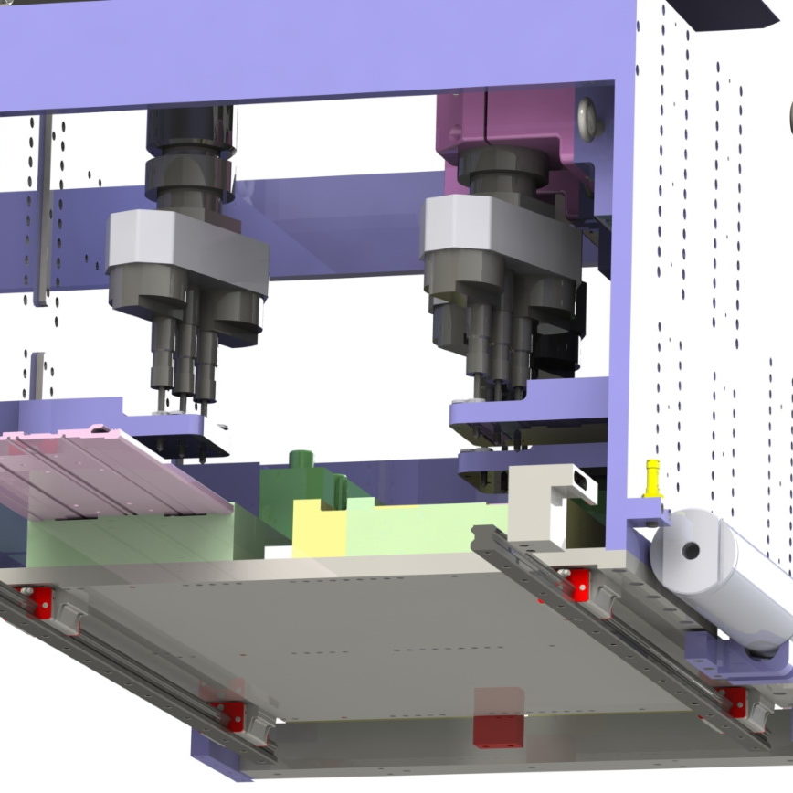 drilling machine CAD render